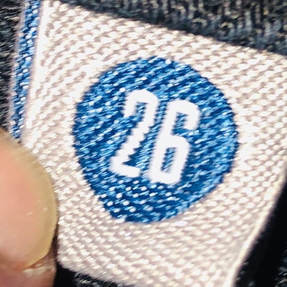 Citizens of Humanity Flare Wide Leg Jeans Black Slight Stretch Sz.26 31” Inseam - Picture 3 of 8